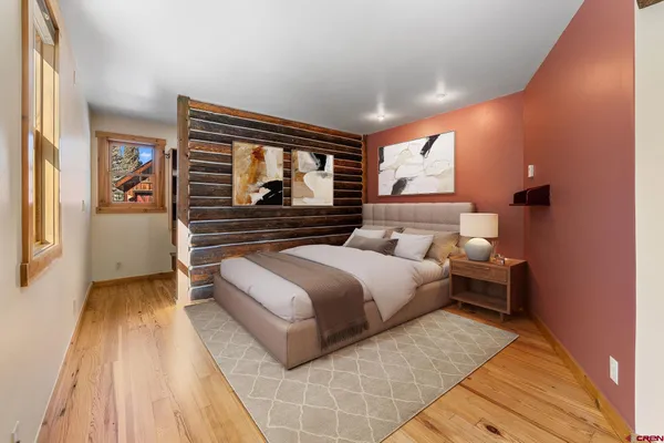 a view of a livingroom with a flat screen tv