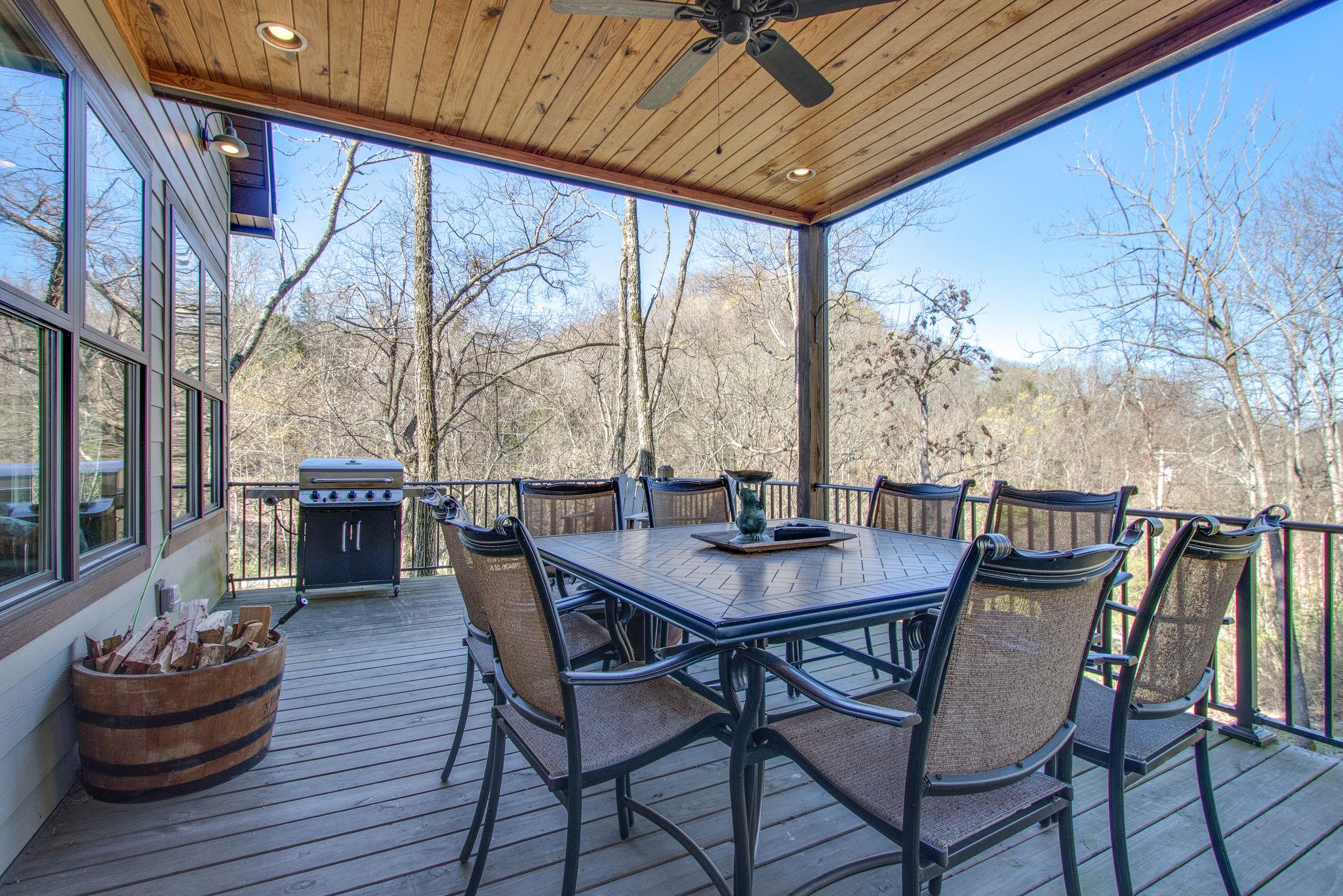 750 Floating Mill Village Road Silver Point, TN 38582 - Photo 12 of 30 a view of a dining room with furniture window and outside view