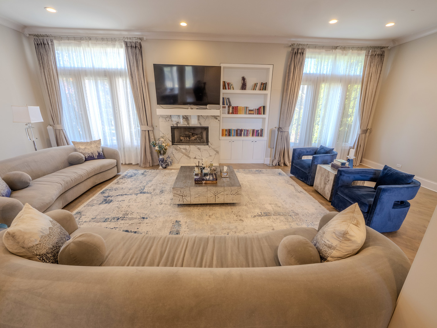2015 Tree Farm Court Buffalo Grove, IL 60089 - Photo 45 of 100 a living room with furniture and a flat screen tv