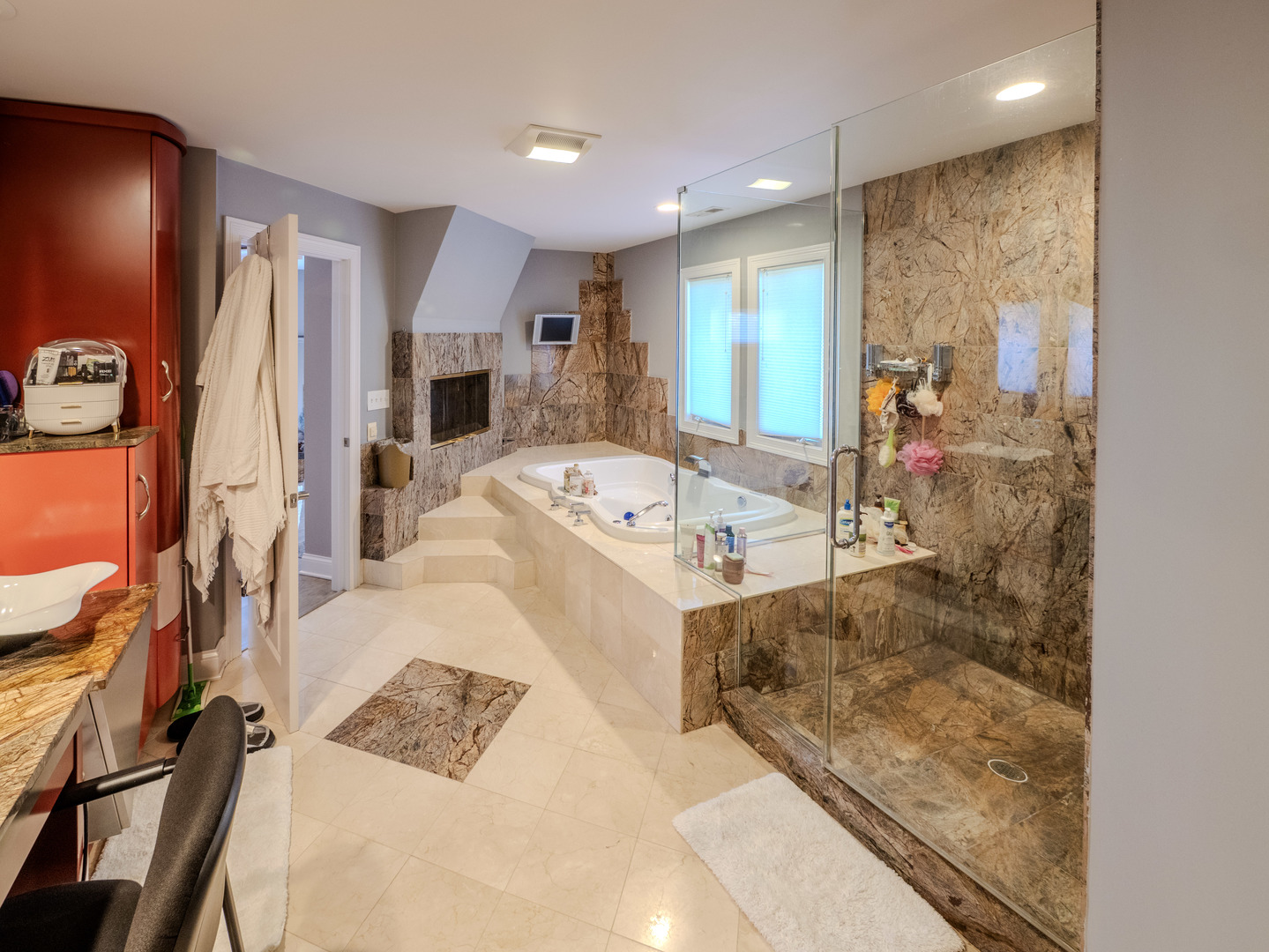 2015 Tree Farm Court Buffalo Grove, IL 60089 - Photo 88 of 100 a large bedroom with a large bed and a mirror