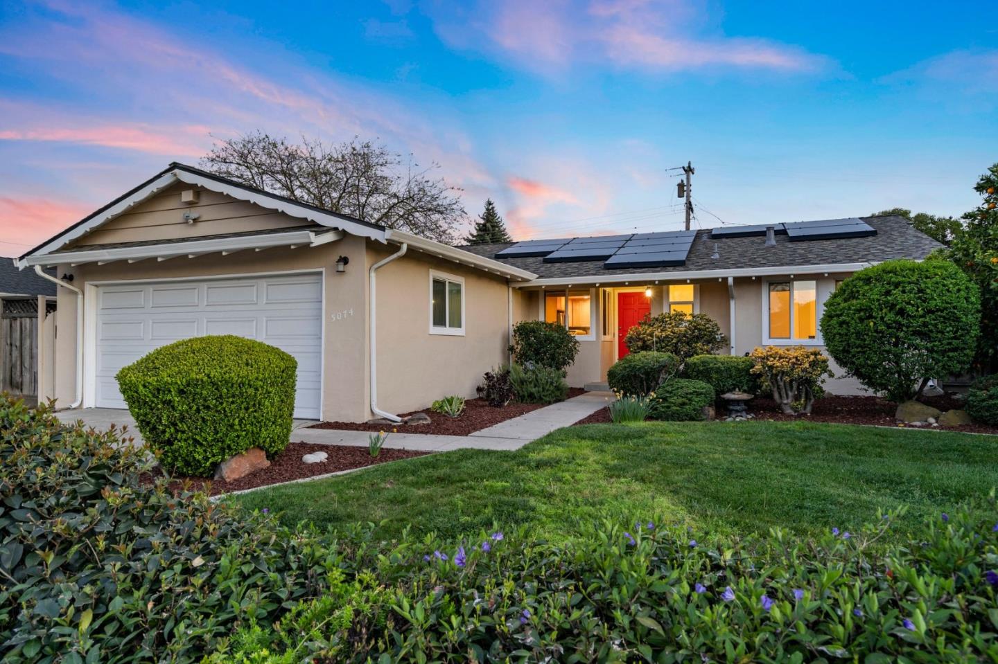 a view of a porch with a yard