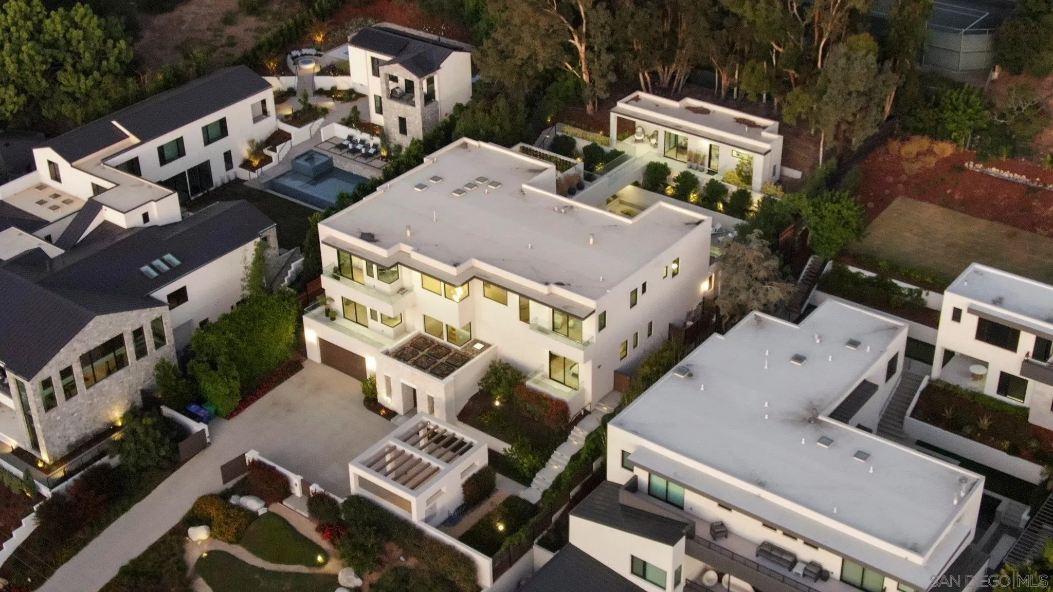 6349 Castejon Drive La Jolla, CA 92037 - Photo 42 of 43 an aerial view of a house with outdoor space