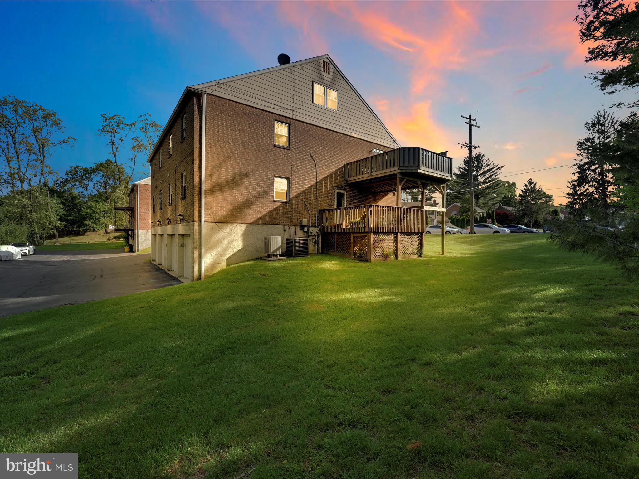 641 West Springfield Road, Unit B2 Springfield, PA 19064 - Photo 29 of 32 Evening View of Back of Building