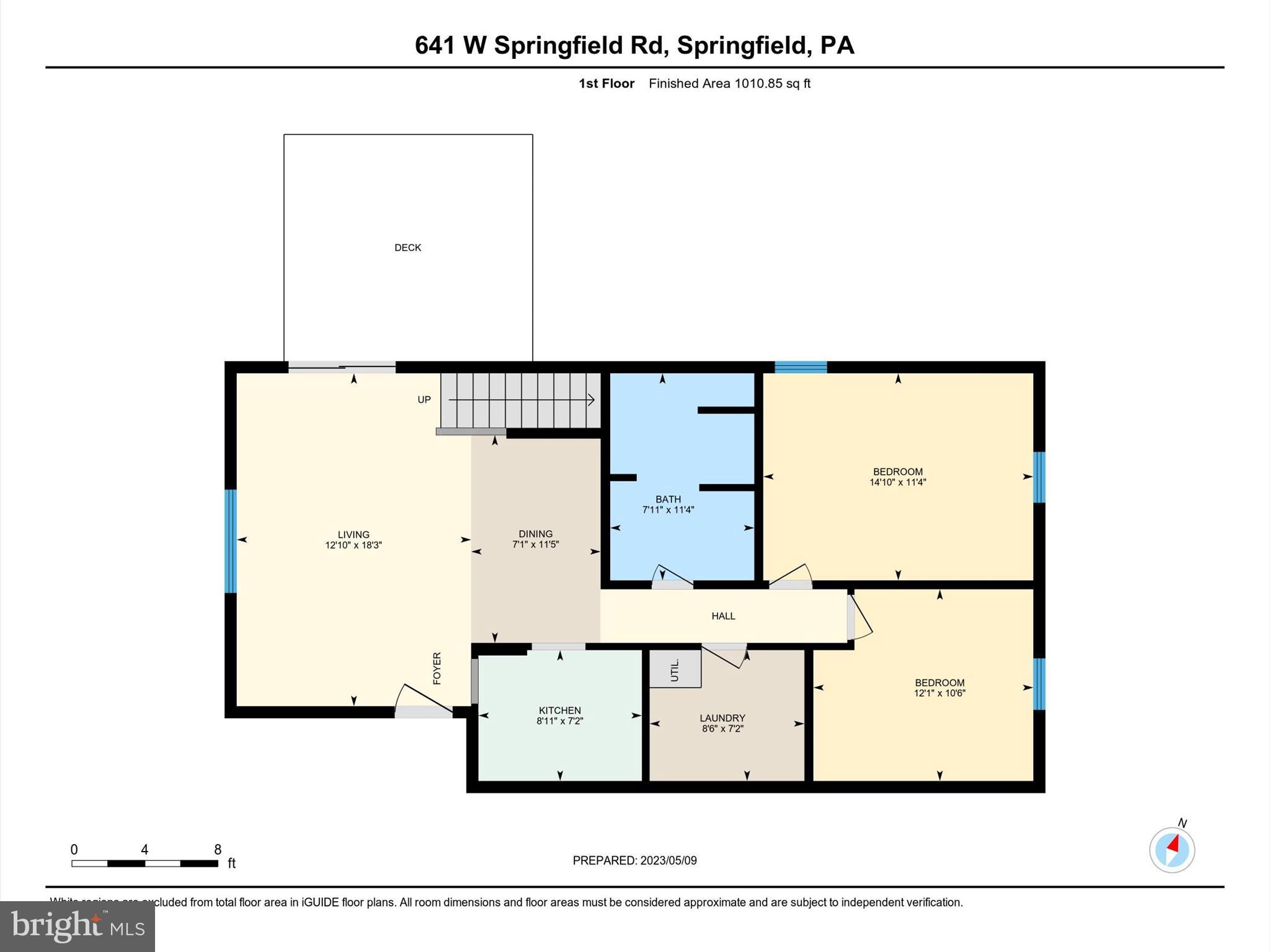 641 West Springfield Road, Unit B2 Springfield, PA 19064 - Photo 31 of 32 Main Floor Plan
