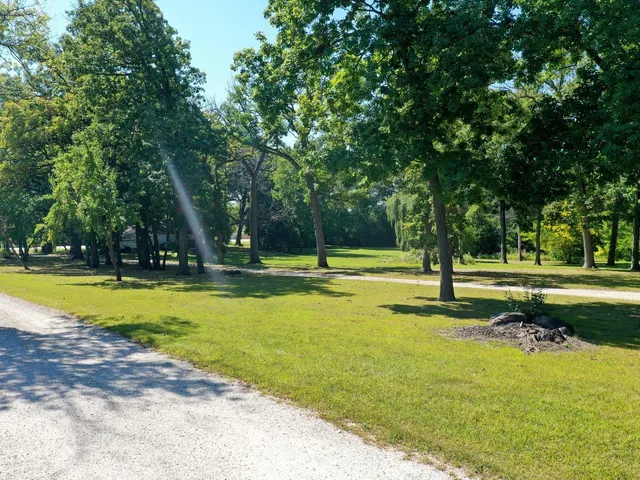 a view of a swimming pool with a tree