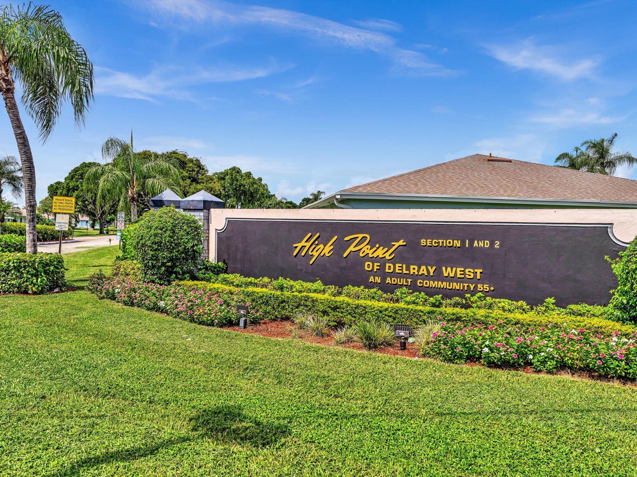14250 Nesting Way, Unit B Delray Beach, FL 33484 - Photo 33 of 45 a view of front of house with a yard