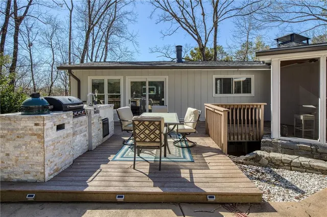 a view of a house with a patio