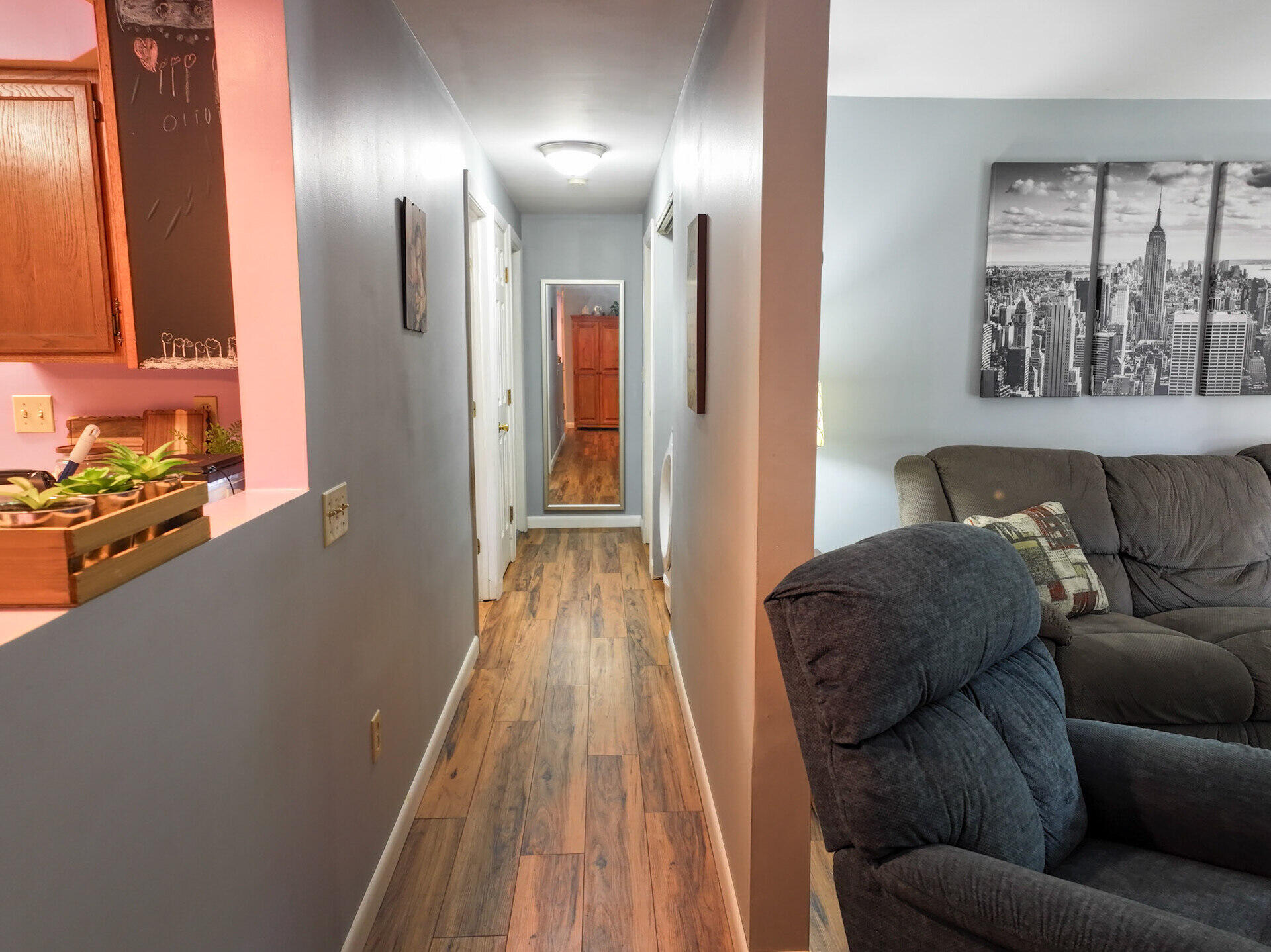 136 Old Winthrop Road, Unit 2 Augusta, ME 04330 - Photo 12 of 29 Hallway to Bedrooms