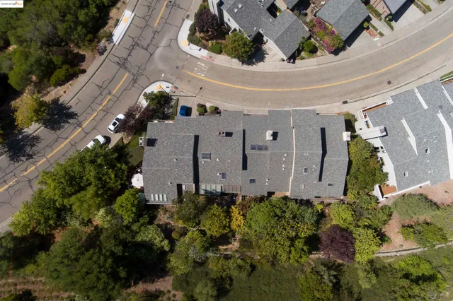 an aerial view of multiple house