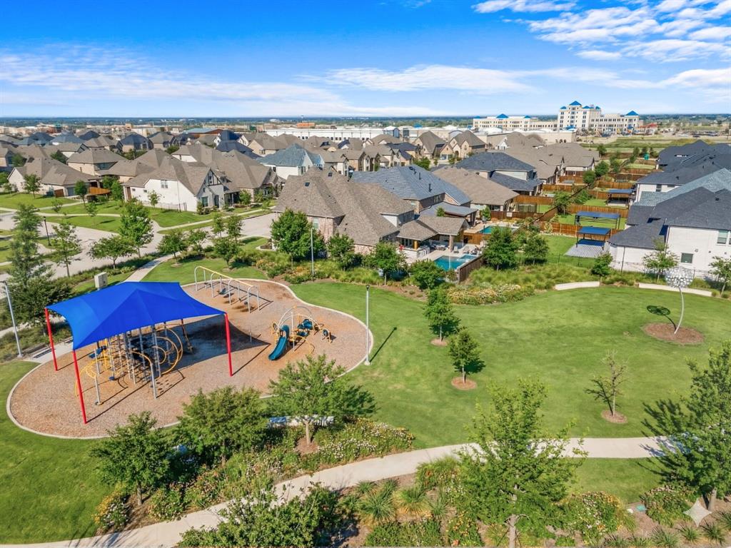 1898 Tumblegrass Road Frisco, TX 75033 - Photo 40 of 40 an aerial view of residential houses with outdoor space and river
