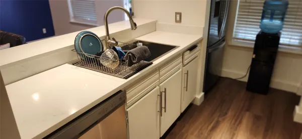 a close view of appliances