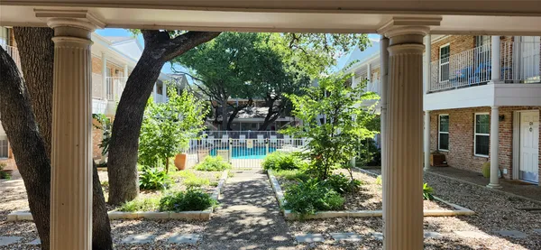a view of a small yard from a window