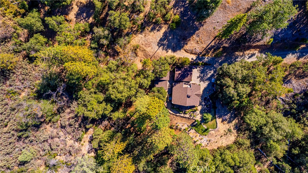 5757 Clouds Rest Mariposa, CA 95338 - Photo 59 of 68 a aerial view of a house with a yard and garden