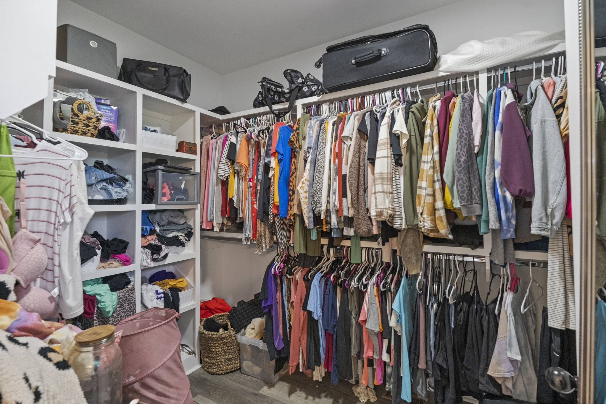147 Roberts Road Portland, TN 37148 - Photo 17 of 30 a view of walk in closet with clothes and shoes