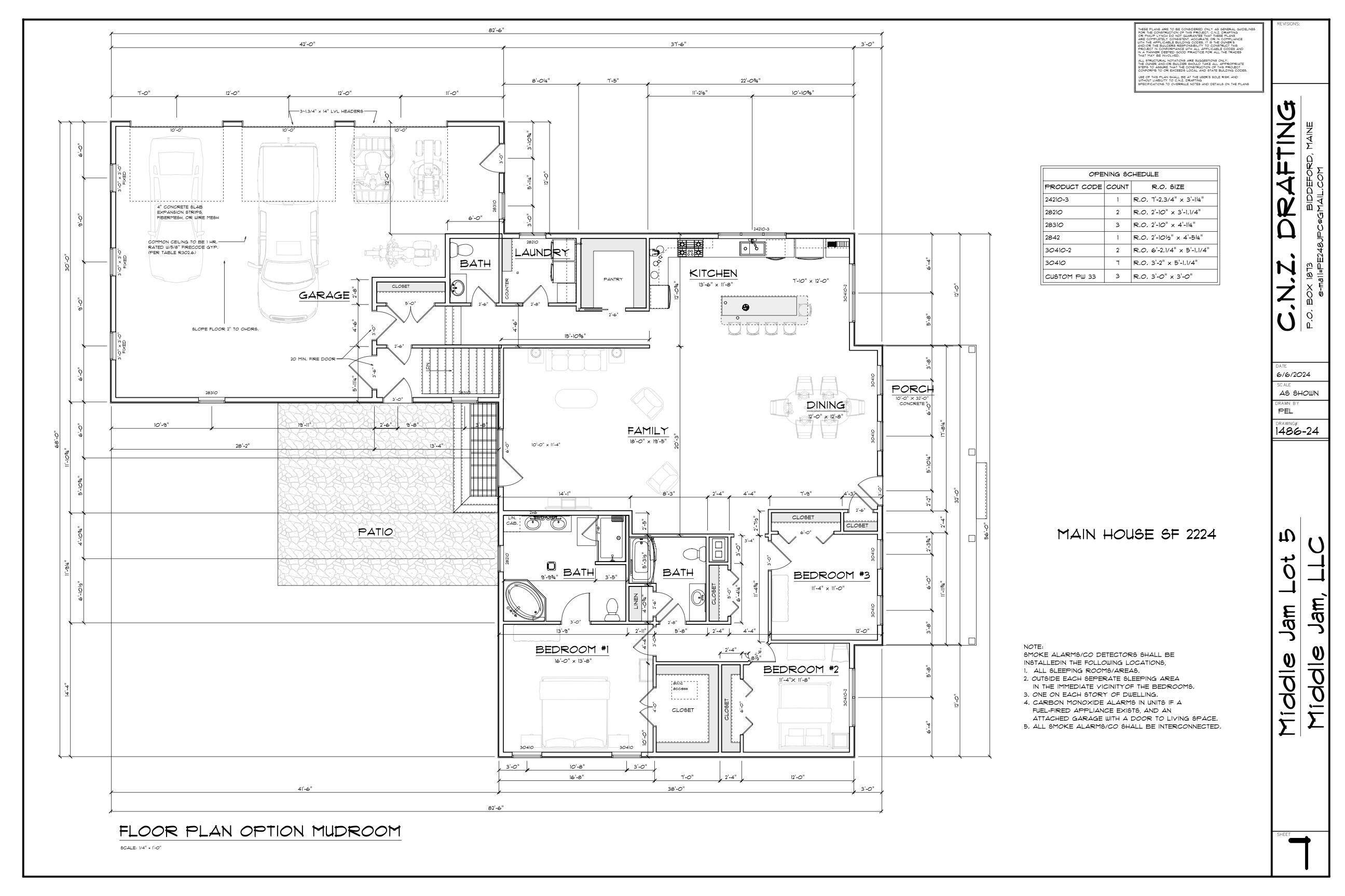 42 Middle Jam Road Gorham, ME 04038 - Photo 4 of 4 FLOOR PLAN OPTION MUDROOM copy