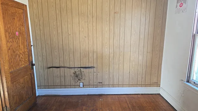 a view of wooden door and porch
