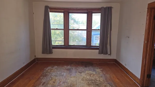 a view of a room with window