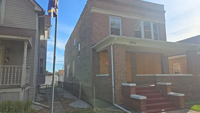 a view of a brick house