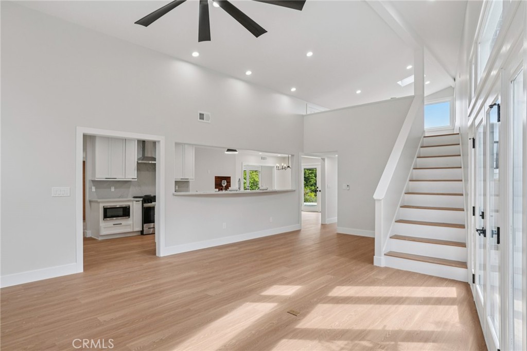20 Saddle Road Rancho Palos Verdes, CA 90275 - Photo 15 of 44 a view of kitchen with cabinets and wooden floor