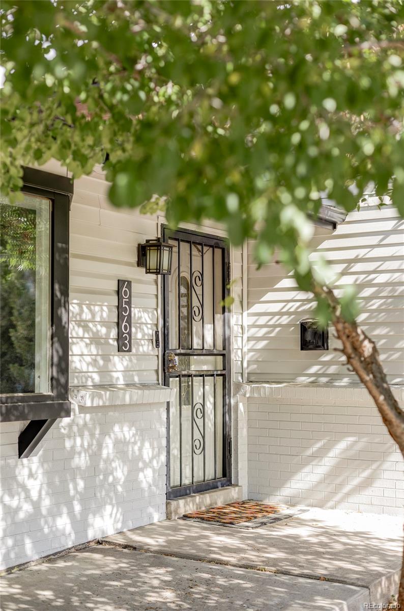 a view of a house with a door