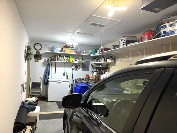 a room with gym equipment
