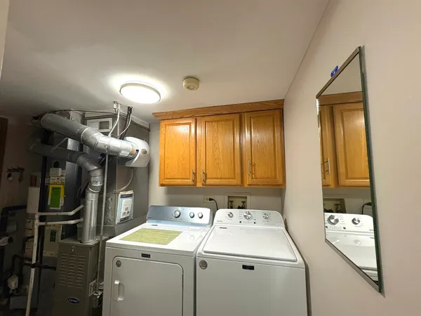 a room with storage and utility