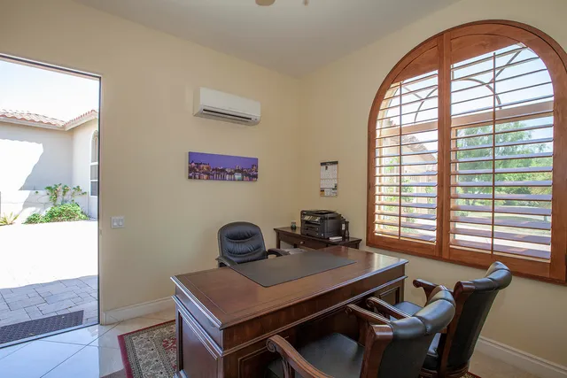 a view of a workspace with a window