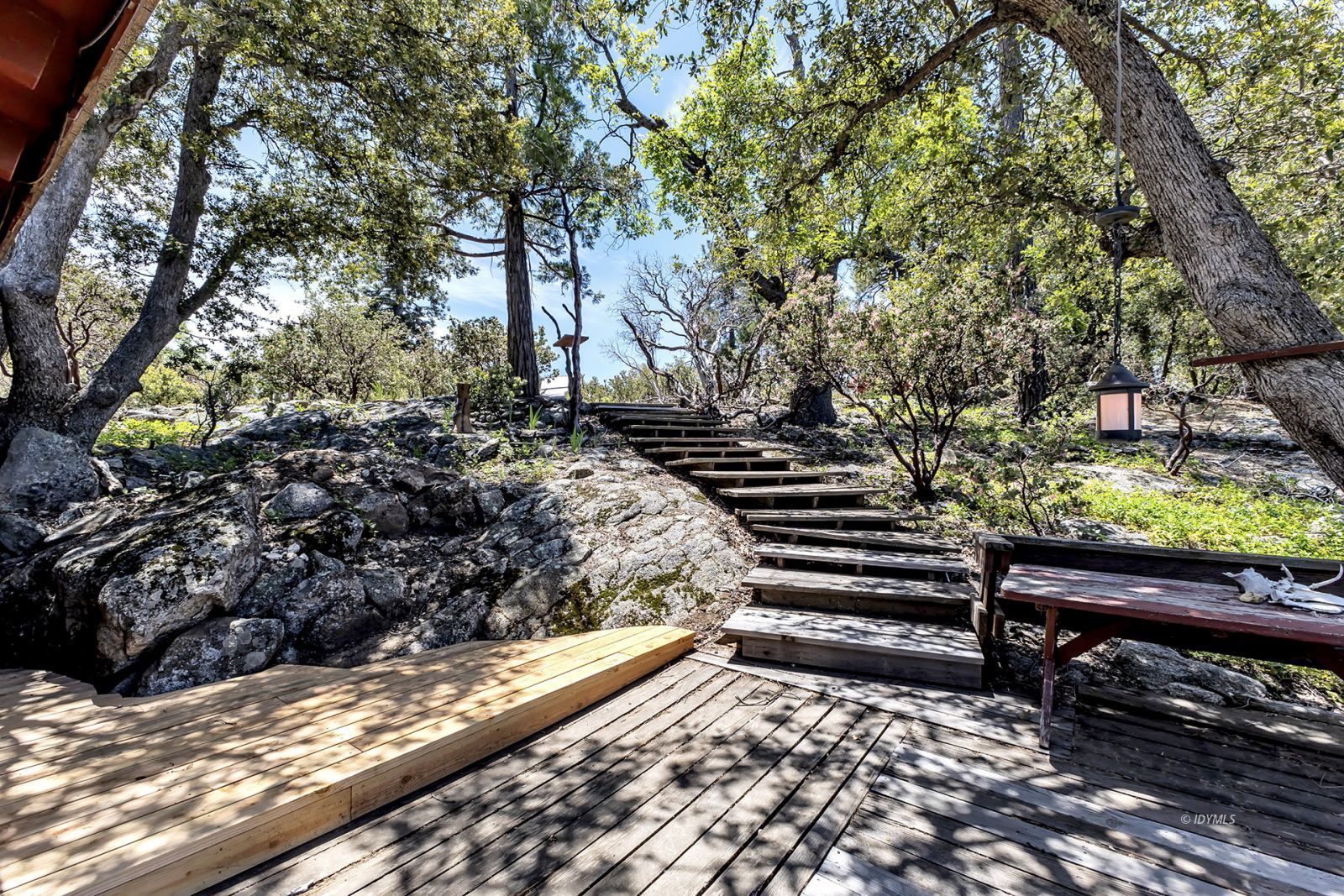 53021 Inspiration Lane Idyllwild, CA 92549 - Photo 10 of 54 a view of a yard with wooden fence and trees