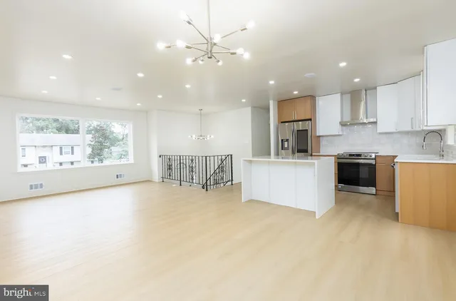 a view of an empty room