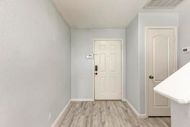 wooden floor in a gallery