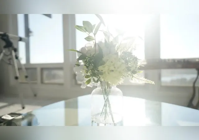 a view of city from balcony