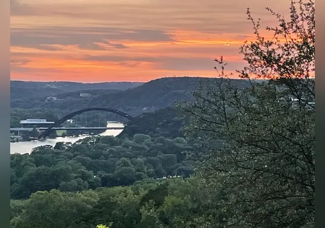 a view of mountain with sky view