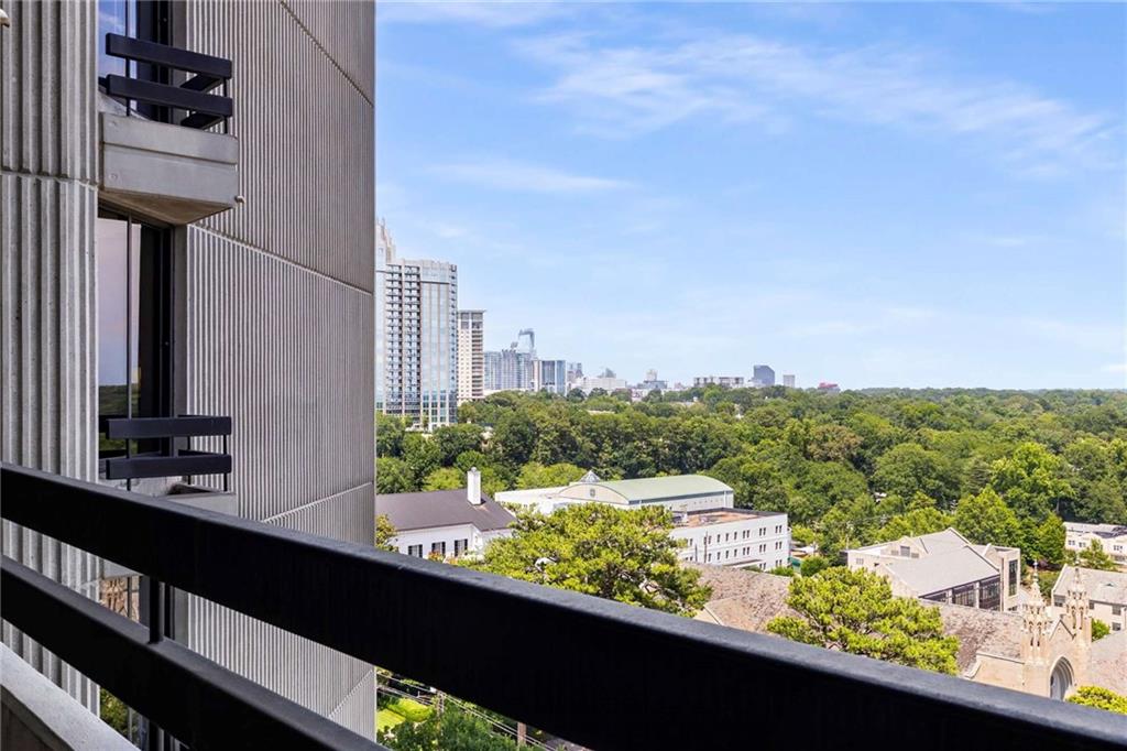 2660 Peachtree Road Northwest, Unit 16F Atlanta, GA 30305 - Photo 31 of 56 a view of a city from a balcony