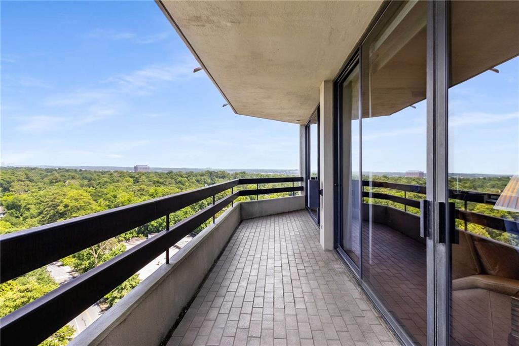 2660 Peachtree Road Northwest, Unit 16F Atlanta, GA 30305 - Photo 33 of 56 a view of balcony with furniture