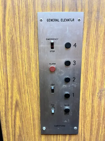 a view of a elevator