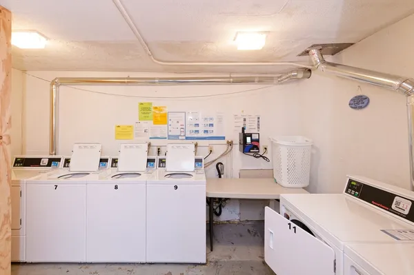 a room with storage and utility