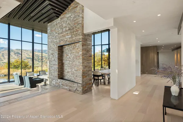 a view of balcony with couch