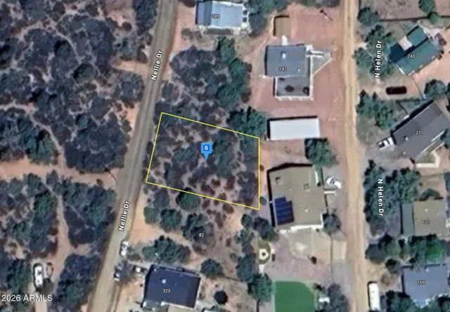 an aerial view of waterside residential houses