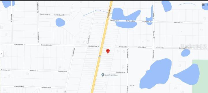 8086 Treiman Boulevard Webster, FL 33597 - Photo 3 of 7 a bathroom with a sink and a shower curtain