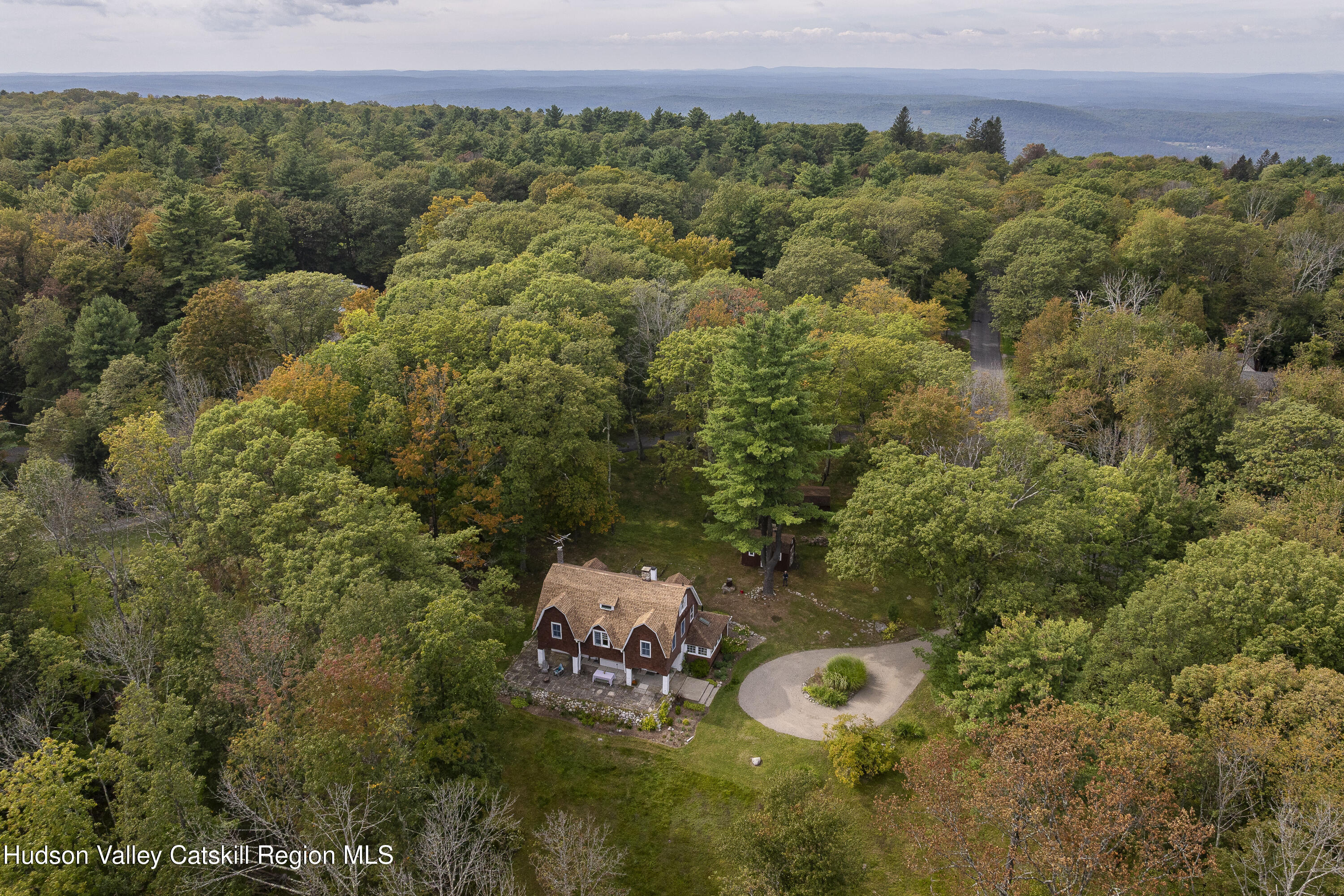 57 Dellenbaugh Road Cragsmoor, NY 12566 - Photo 26 of 26 an aerial view of a house with a yard