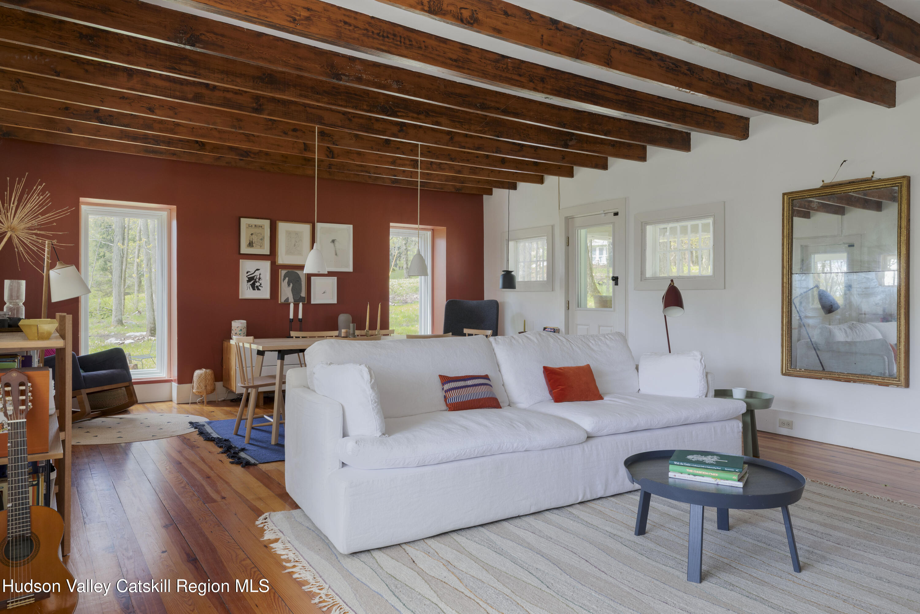 57 Dellenbaugh Road Cragsmoor, NY 12566 - Photo 3 of 26 a living room with furniture and a wooden floor
