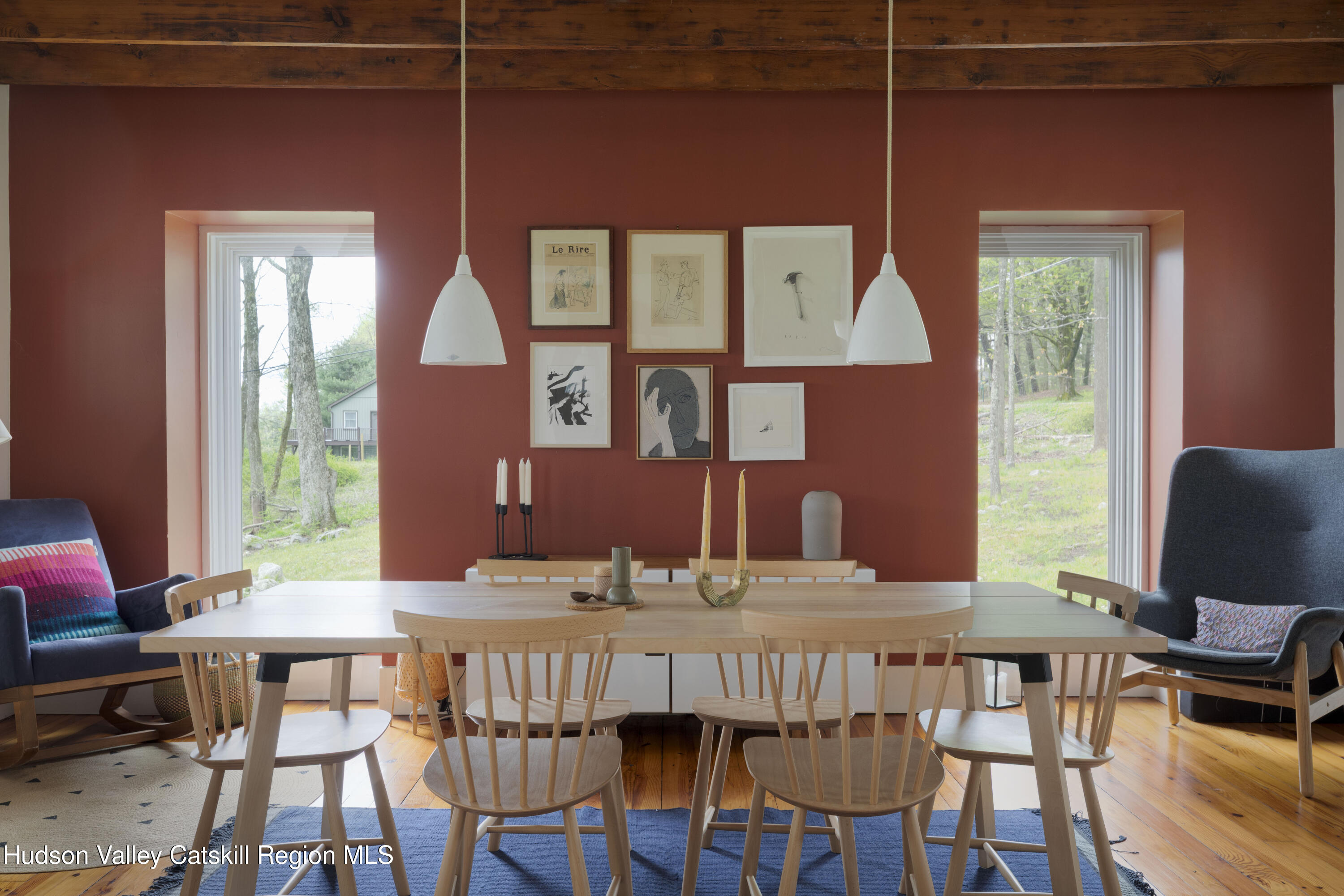 57 Dellenbaugh Road Cragsmoor, NY 12566 - Photo 4 of 26 a view of a dining room with furniture window and wooden floor