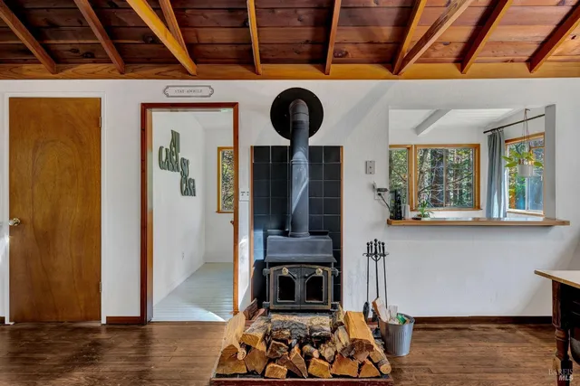 a view of wooden floor