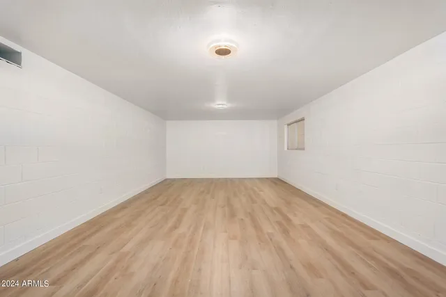 wooden floor in a room
