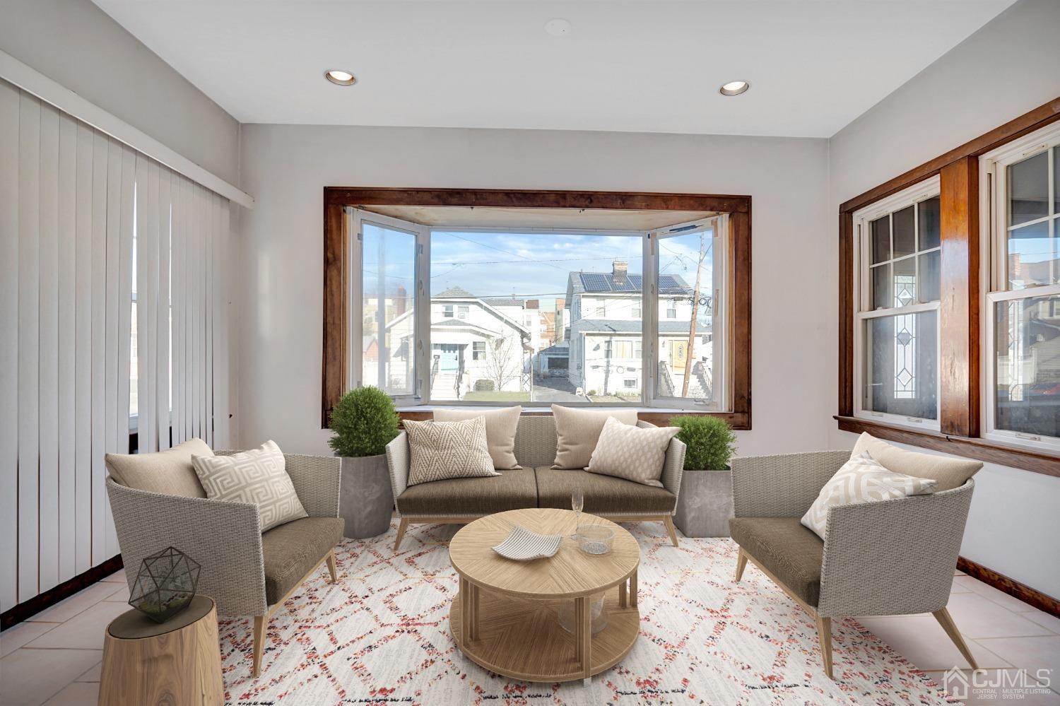 296 Argyle Place Kearny, NJ 07032 - Photo 5 of 38 a living room with furniture and a large window