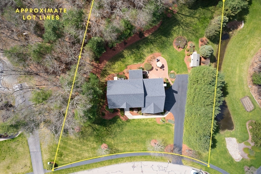 23 Northern Spy Road Franklin, MA 02038 - Photo 41 of 41 an aerial view of a house with a yard basket ball court and outdoor seating