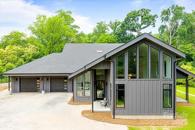 a front view of a house with porch
