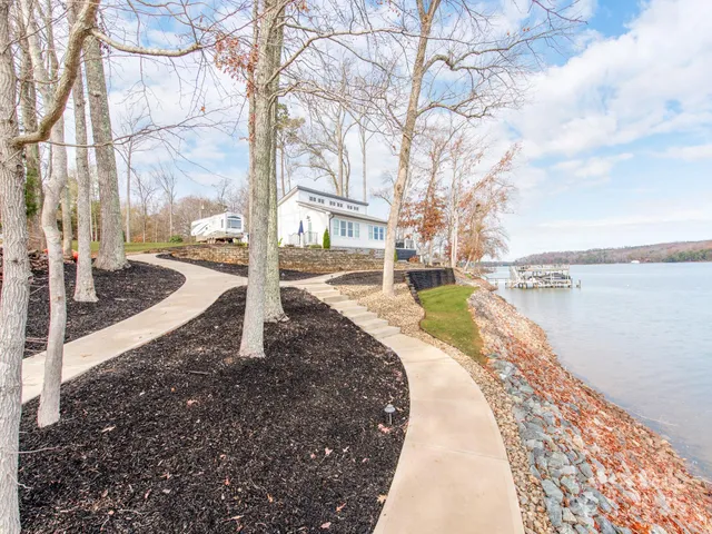 a view of a chair and table in the patio