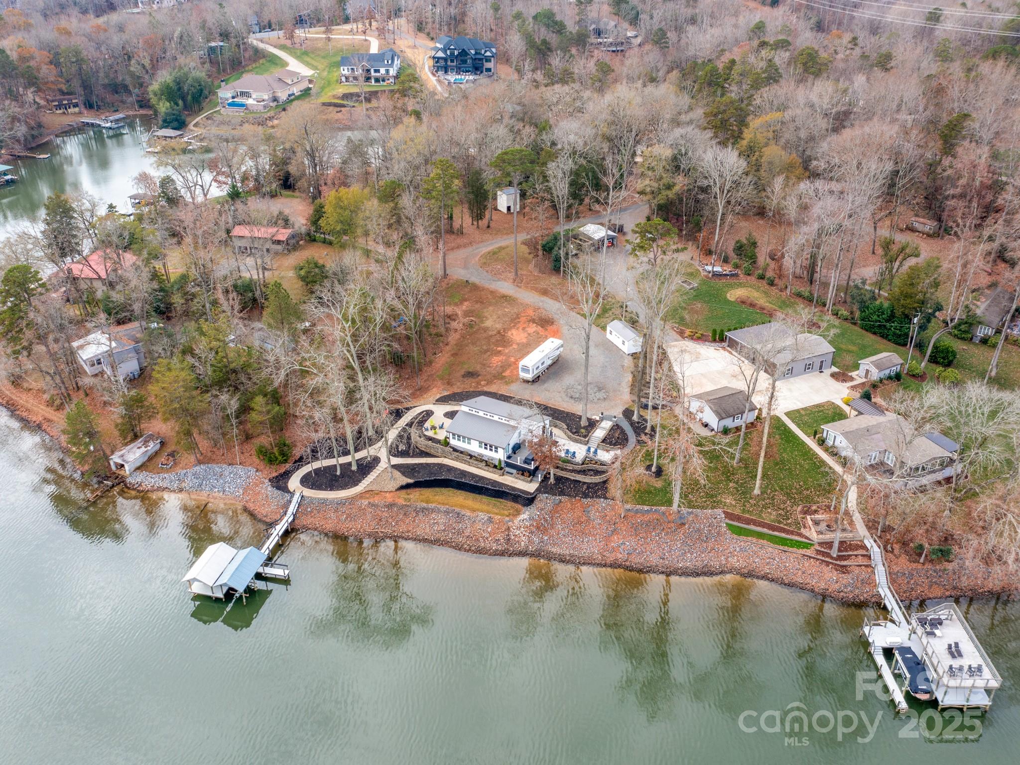 6788 Bucleigh Road Lake Wylie, SC 29710 - Photo 42 of 45 an aerial view of a house with a yard