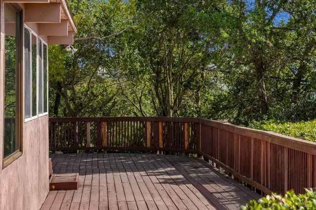 a view of deck with wooden floor and outdoor space